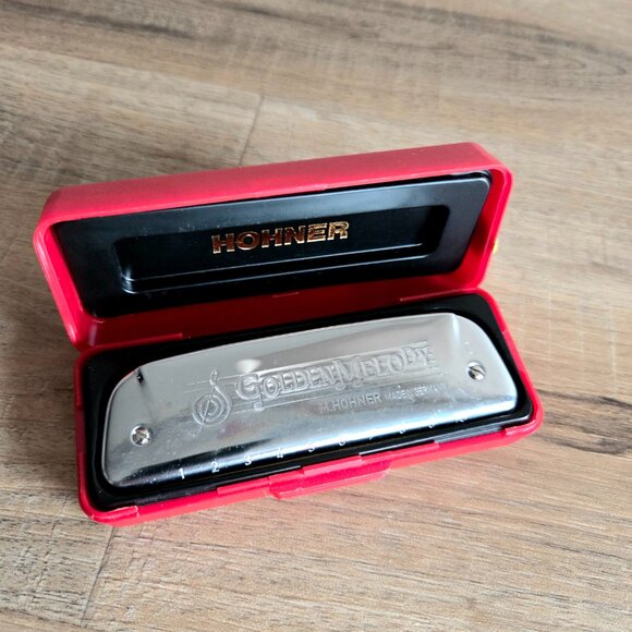 Hohner Golden Melody harmonica made in Germanyin original box. Key C - Picture 1 of 12